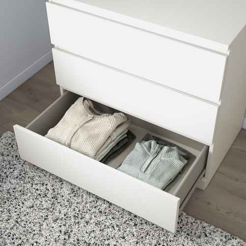 Malm white 3 drawer discount